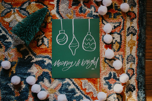 Merry and Bright Holiday Print