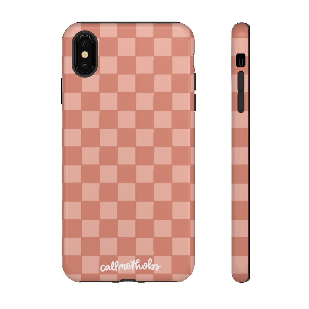 Rose Checkered Phone Case