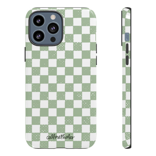 Grunge Checkered Phone Case